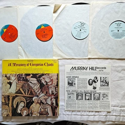 4 LP Box Set: A Treasury Of Gregorian Chants - Murray Hill 1970 - Catalog Insert - Image 1 of 4