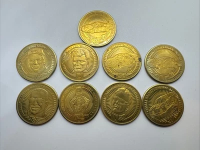 9 Vintage 1997 Pinnacle Mint Collection Gold Colored Coin Racing - Image 1 of 4