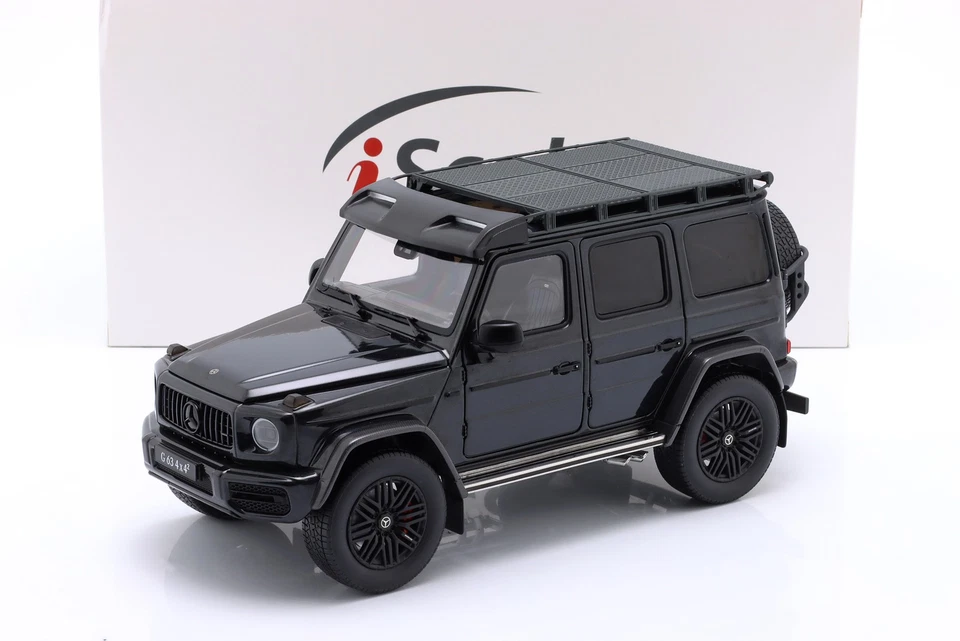 Mercedes-Benz AMG G63 (W463) 4x4 2022 magnetitschwarz metallic 1:18 iScale