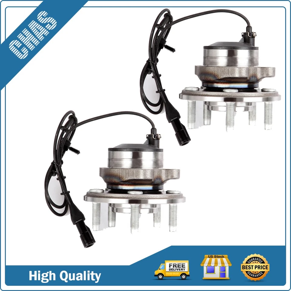 Pair (2) Front Wheel Hub Bearing For Jaguar S-Type 2000-2008 XJR 2004-2005 2WD - Image 1 of 4