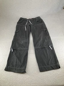 Vintage Tilt Pants Womens 7 Black Y2K Baggy Mall Goth Rave Cargo Convertible - Picture 1 of 21