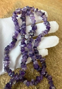 Collar para mujer con mandril de piedra amatista púrpura - Imagen 1 de 9