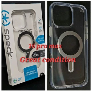 Funda Speck Presidio Perfect Clear ClickLock con MagSafe para iPhone 16 Pro Max - Imagen 1 de 2