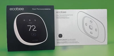 New! ECOBEE Smart Thermostat Essential Learn Programmable Thermostat & Trim Kit - Image 1 of 4