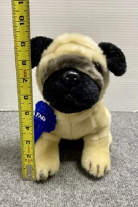 FAO Schwarz Toys R Us 2012 Mops Welpe Hund 9 Zoll Plüschtier Stofftier Spielzeug Weich  - Bild 1 von 7