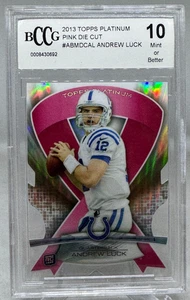 Andrew Luck 2013 Topps Platino Troquelado Cintas Novato BCA Rosa #ABMDC-AL Colts - Imagen 1 de 6