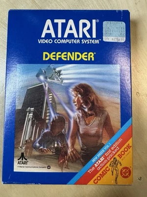 Defender Atari 2600, 1982) - Box & Cartridge - CIB, Complete! Comic Included - Image 1 of 4