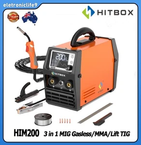 4IN1 Gasless MIG Welder 220V 200A Inverter IGBT LIFT TIG MMA MIG Welding Machine - Picture 1 of 8
