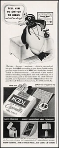 1937 Penguin art Doctor smokes Kool cigarettes vintage print ad L47A - Picture 1 of 1
