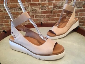 Corso Como Nude Leather Beeata Ankle Strap Wedge Sandal NEW - Picture 1 of 3