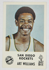 1968-69 Jack in the Box Basketball San Diego Rockets  Art Williams