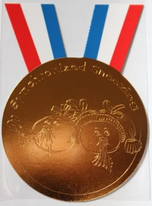 GARBAGE PAIL KIDS 2014 Serie 1 "Medalla de Bronce" Tarjeta #4 "Estornudos Sincronizados" - Imagen 1 de 4