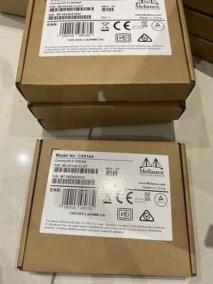 Mellannox CX516A Connectx-5 MCX516A-CDAT 100GB Network Adapter Dual Port QSFP28 - Image 1 of 2