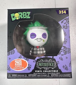Funko Dorbz Horror 354 Beetlejuice in Flannel 2nd and Charles BAM Exclusive - Picture 1 of 6
