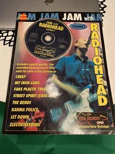 Radiohead guitar TABS tablature Book + CD Play along 1998 Greenwood / Yorke RARE - Picture 1 of 5
