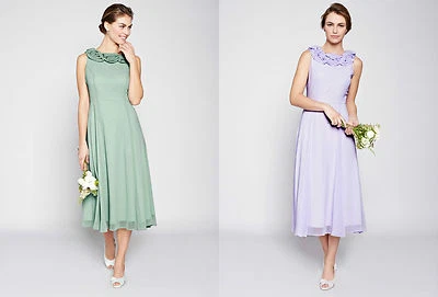 BHS Brautjungfernkleid Nancy dunkel mint flieder Größe 12 16 18 20 neu mit Etikett - Bild 1 von 4