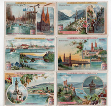 LIEBIG  S .681   F. 681  , C/SET    COURSE OF THE RHINE '  V/G FRENCH