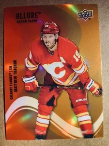 2022-23 Upper Deck Allure Hockey Color Flow Red-Orange #SF-77 Matthew Tkachuk - Picture 1 of 2