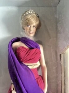 Franklin Mint Vintage Porcelain Portrait Doll Lady Diana Spencer Princess of Wal - Picture 1 of 2