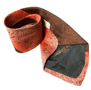 VTG JACQUES FARRE PARIS, Boulvard Haussman Mens Kipper Tie GUVC Abstract Pattern - Picture 1 of 8