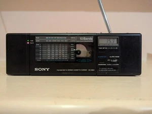 Sony WA-8800 10 Bands World Radio Stereo Cassette Recorder  Partially Working - Picture 1 of 9
