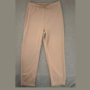Brand New Fashion Nova Tan trousers Size 2X Elastic Waist Polyester Pants - Picture 1 of 11
