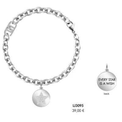 LIU JO   BLOOM  STELLA    BRACCIALE  ACCIAIO   DONNA   LJ3095  NUOVO - Immagine 1 di 2