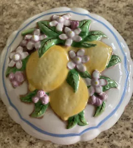 STAMPO GELATINA LE CORDON BLEU FRANKLIN MENTA FRUTTA LIMONE FORMA ROTONDA PORCELLANA 1986 - Foto 1 di 7