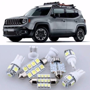 14×Xenon White LED Interior Light Package Kit for Jeep Renegade 2015-2016 - Picture 1 of 5