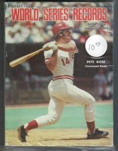 Libro de récords de béisbol de la Serie Mundial de Sporting News 1975 Pete Rose Cincinnati Reds - Imagen 1 de 1