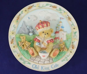 Cherished Teddies Nursery Rhymes Plate OLD KING COLE 135437  3-D 1995 Vintage - Picture 1 of 7