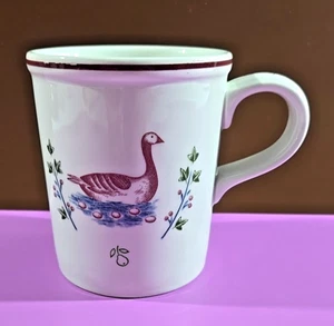 Johnson Bros "12 Days Of Christmas" Geese A Laying Coffee Mug 4'' Tall - Picture 1 of 4