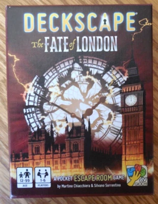 NEW  Davinci  "Deckscape - The Fate Of London"  Pocket Escape Room Card Game - Image 1 of 4