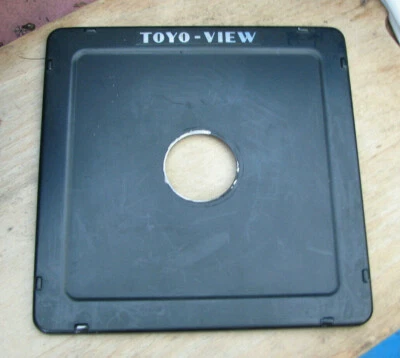 Toyo Monorail 10x8 5x4 lens board 34.8mm hole for copal 0 158 x 158 - Image 1 of 2