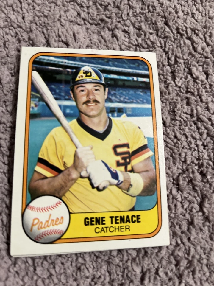 1981 Fleer San Diego Padres Baseball Card #489 Gene Tenace - Image 1 of 1
