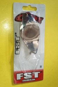 Large Chrome Canadian Made Gibbs FST #5 Fishing Troll Spoon Salmon Lure Flasher - Picture 1 of 2