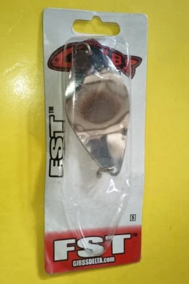 Grande Cromo Hecho en Canadá Gibbs FST #5 Cuchara Troll Pesca Salmón Señuelo Intermitente Foto 1 de 2