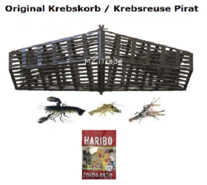 Orig. Pirat Krebskorb Krebskörbe Krebsreuse Krebsreusen Reuse crab trap Haribo - Bild 1 von 1