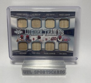 2022 Leaf Lumber 8 Bench Morgan Votto Larkin Rose Perez Cincinnati Reds Relic /6