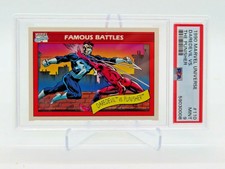 1990 MARVEL UNIVERSE #110 DAREDEVIL VS THE PUNISHER MINT PSA 9