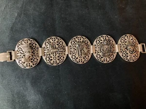 PULSERA: 5 DEIDADES RELIGIOSAS ESPIRITUALES EN UNA HERMOSA PULSERA ENVOLVENTE DE COLOR DORADO - Imagen 1 de 6
