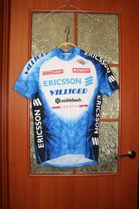 Rare Vintage 1990's Ericsson Villiger AcomaMarkt Team Cycling jersey shirt- M - Picture 1 of 7