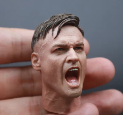 1/6 Scale Soldiers Accessories WWII German Gunner Head Sculpt Head Carving Model - Image 1 of 3