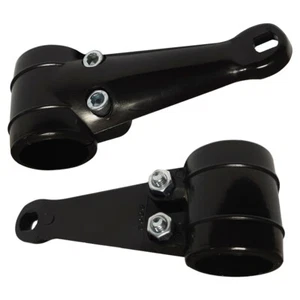 2 Lampenhalter Scheinwerfer Halter Halterung Schwarz Moped Mofa Roller Motorrad - Bild 1 von 2