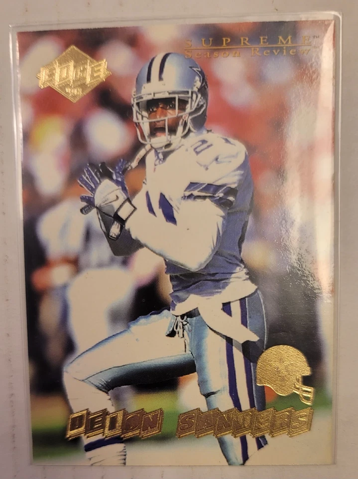 1998 Collector's Edge Supreme Season Review #44 Deion Sanders - Image 1 of 1