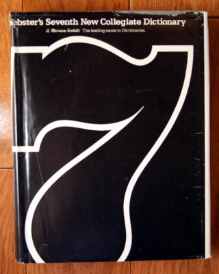 Webster's Seventh New Collegiate Dictionary 1976 Vintage HC/DJ RARE DUST JACKET - Image 1 of 2