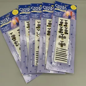 Candle Magic Wax Candlestickers Bumble Bees Detail LOT of 5 - NEW - Picture 1 of 2