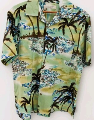 Camisa Island Republic Hombre XL Tropical Hawaiana Aloha Manga Corta  Foto 1 de 4