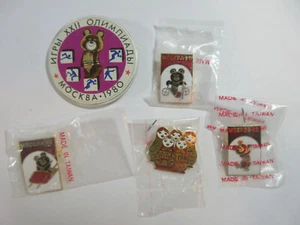 BAMBOLA VINTAGE UNIONE SOVIETICA RUSSIA MOSCA MOCKBA 1980 OLIMPICHE SPILLE MISHA BEAR NIDO - Foto 1 di 7