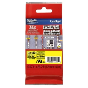GENUINE Brother P-Touch TZeS631 Label Tape TZS631 TZS-631 Industrial TZeS-631 - Picture 1 of 1
